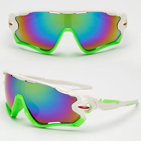 Lunettes de cyclisme - Lunettes de soleil de sport pour le cyclisme Verres miroir
