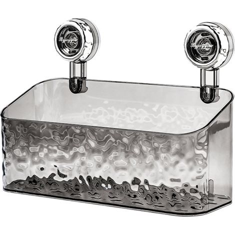Etagere A Ventouse - Organisateur De Salle De Bain - Distributeur De Savon - Panier D'Angle Pour Douche - En Plastique - 1 Piece (1/5)