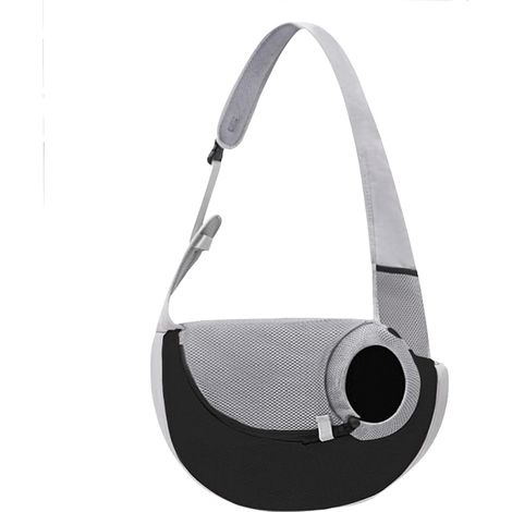 Sac de transport mains libres pour chien (noir-gris)-Fei Yu (1/3)