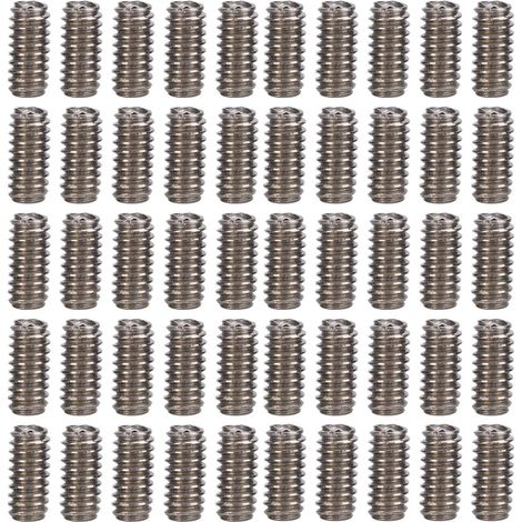 Kit d'assortiment de 50 vis sans tête en acier inoxydable A2-70, vis de fixation M2x4 (1/5)