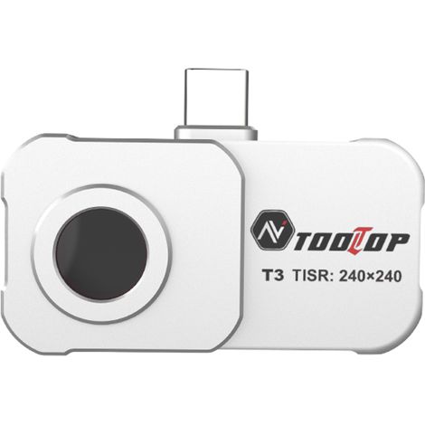 Caméra thermique, résolution améliorée 240 × 240, caméra infrarouge 25 Hz avec objectif macro, USB-C, enregistrement photo et vidéo, plage de température de -20 °C à 550 °C (1/5)