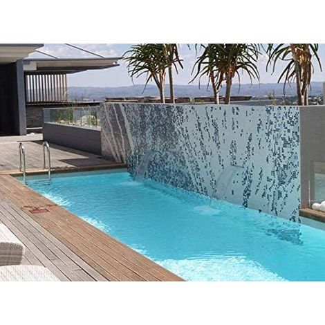 Lame d'eau cascade acrylique 120cm – Connexion Ø50mm – Pour écoulement optimal et ambiance relaxante – Compatible systèmes d'eau standard