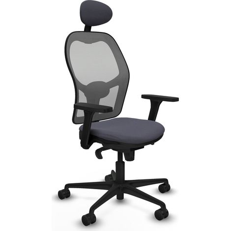 Sedia Ufficio con Poggiatesta Piqueras y Crespo 3D036N1 Grigio scuro (1/5)