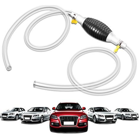 Pompe Manuelle, Pompe Transfert Liquide L'eau, 3/2/1.5/1M Pompe de Siphon à Main, Pompe Manuelle Carburant, Pompe Essence de Transfert de Portable Manuel, pour Carburant Essence Diesel L'eau (3 metre) (1/5)