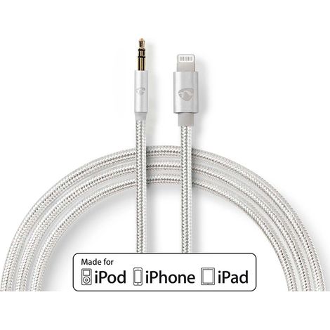 nedis CCTB39940AL10 câble audio aluminium 1 mètre (1/5)