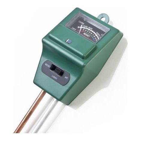 3-in-1-Gerät: Boden-pH-Tester, Wasserfeuchtigkeitsmesser, Sonnenlichtmesser, Pflanzentester, geeignet für Blumen, Hydrokultur, digitale Analysegeräte und Gartengeräte (1/5)