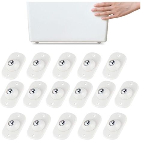 Mini rouleaux auto-adhésifs, rouleaux à billes pour appareils de cuisine, rouleaux à roulettes universels pivotants à 360 °, rouleau adhésif pour bricolage, poubelle, boîte de rangement, petits appare