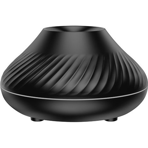 CCYKXA Pc Flame Aroma Essential Oil Diffuser Humidifier 7 Flame Colors, for Home, Bedroom, Yoga, Office, with Automatic Shut-Off Protection when Water Runs Out (Black)