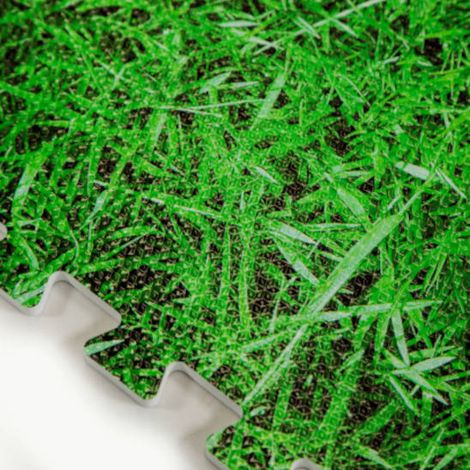 Tappeto modulare sotto piscina con effetto prato  2 confezioni - 4,50 mq