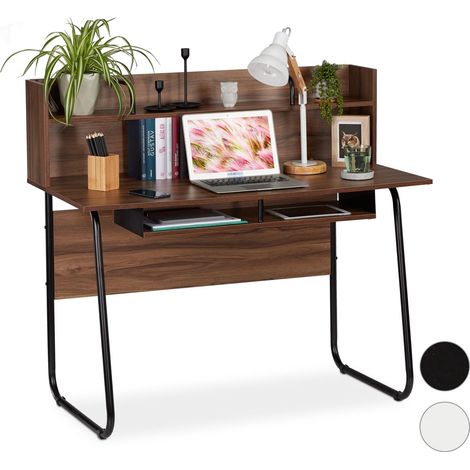 Desk with shelving