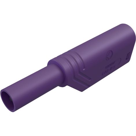 Hirschmann Test & Measurement LAS S WS Sicherheits-Lamellenstecker Stecker, gerade Stift-Ø: 4 mm Vio