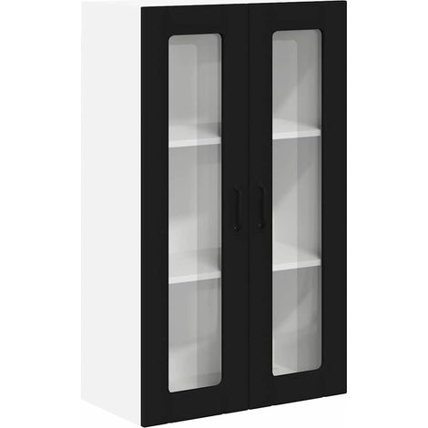 Meuble mural de cuisine,Armoire de cuisine Noir 60 x 31 x 100 cm Bois d'ingénierie CFW53412 (1/5)
