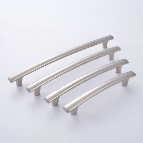 2 poignées de placard en alliage d’aluminium, entraxe 96 mm, tirants modernes pour portes de meuble, tiroirs, armoires, commodes, cuisine, dressing et rangement intérieur (1/3)