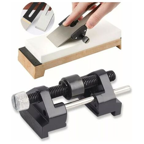 BUNTHAUS Guide d'affûtage pour burins et rabots, fonte, acier inoxydable, lames de gabarit d'affûtage, meulage d'outils (1/5)