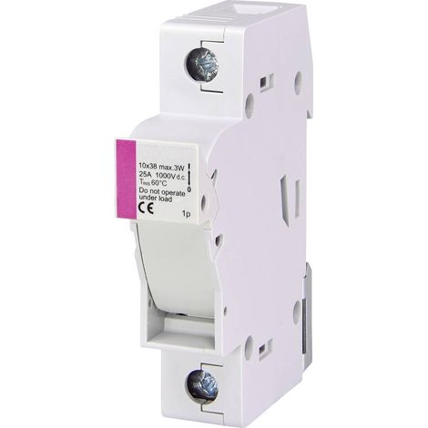 ETI Elektrotechnik 002540201 EFH 10 DC 1p Porte-fusible Adapté pour (fusibles) fusible 10,3 x 38 mm 25 A 1000 V 1 pc(s)