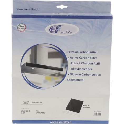 Filtre à charbon LongLife TYPE 31 FIL950 CFW031 480122101517 FKS439 Eurofilter (1/5)