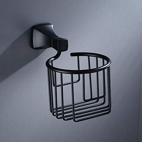 Paper Roll Holder Box with Round Base Brushed Hygienic