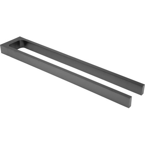 Porte-serviettes EDITION 11 projection 2 parties 450 mm chrome noir brossé KEUCO