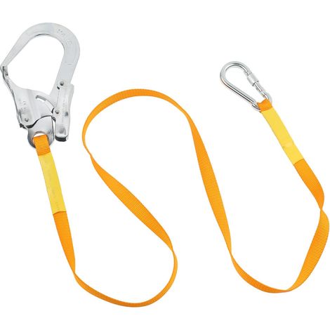 1,8 m Ceinture de sécurité antichute en Polyester Haute résistance, Ceinture de d'alpinisme, Corde de sécurité avec Mousqueton en Acier allié, adaptée au Travail en Hauteur (1/5)