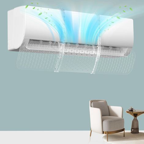Déflecteur de climatisation murale universel pour maison/bureau, personnes âgées, enfants, femmes enceintes (1/5)