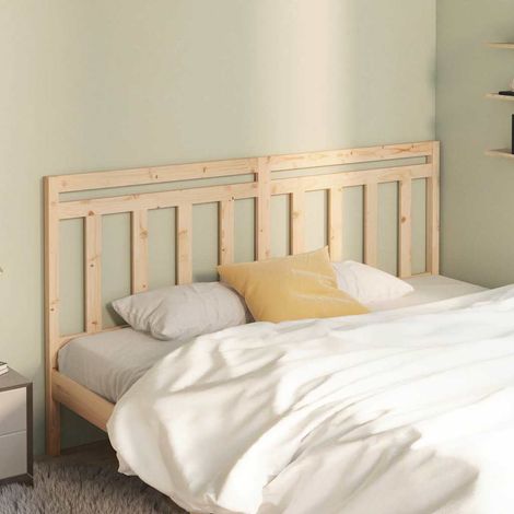 vidaXL Cabecero de cama madera maciza de pino 186x4x100 cm (1/5)