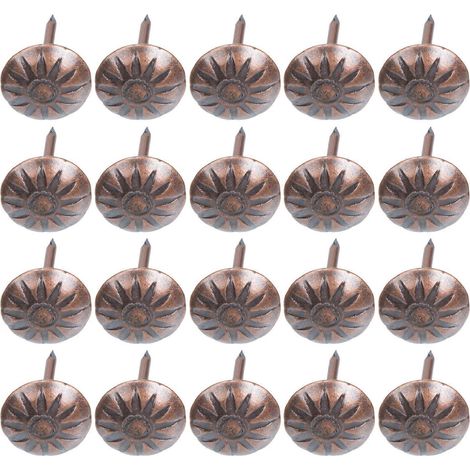 500 clous de tapissier, punaises de style vintage pour meubles et canapés, punaises décoratives-1.7x1.1cm-Light Brown