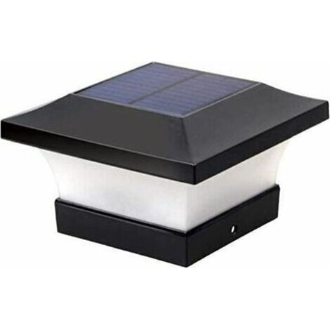 VURAHOME -Poteau Solaire Lampes solaires, Poteau Solaire Poteau Solaire Lampe Pilier Solaire Lampe Colonne extérieure étanche Lampe Solaire LED pour poteaux en Bois, terrasse, Patio, clture(lumière ch (1/5)
