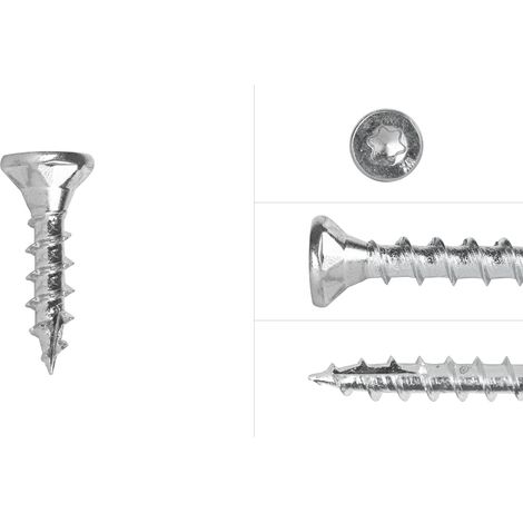Vis pour panneaux agglomérés Galvanisé 3.5 x 16 mm Torx 15 (1/3)