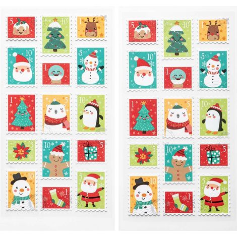 Timbro adesivo natale 10x21,5 - Feeric lights & christmas