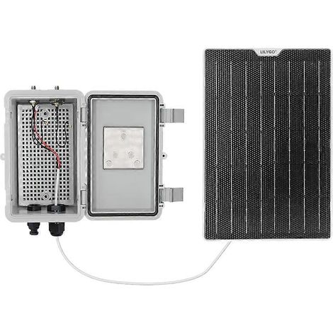 LILYGO T-Solar Kit Solarlade-Erweiterungsplatine, wasserdichtes Gehäuse, für den Außenbereich geeignet (1/5)