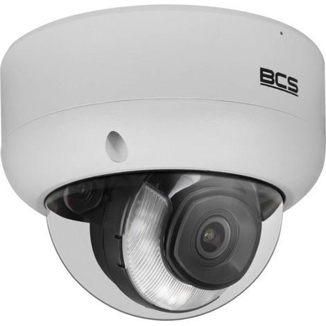 Bcs Cámara Domo Profesional Blanca 8 Mpx Visión Nocturna