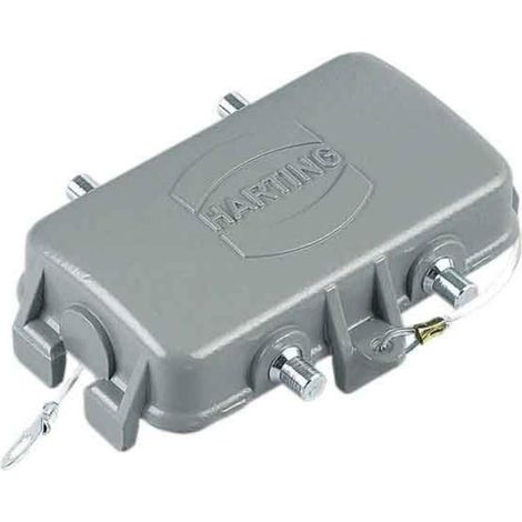 Abdeckkappe 10B mit 4 nocken'Metall HARTING 09300105425 (1/2)