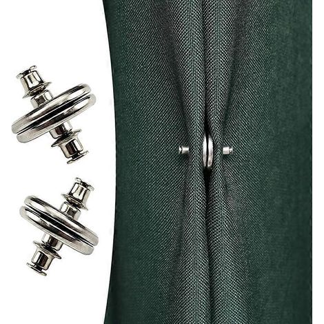 4 paires d'embrasses magnétiques, embrasses magnétiques pour rideaux, accessoires pour rideaux, poids pour rideaux, aimants pour rideaux, aimant pour rideau de douche anti-fuites (1/5)