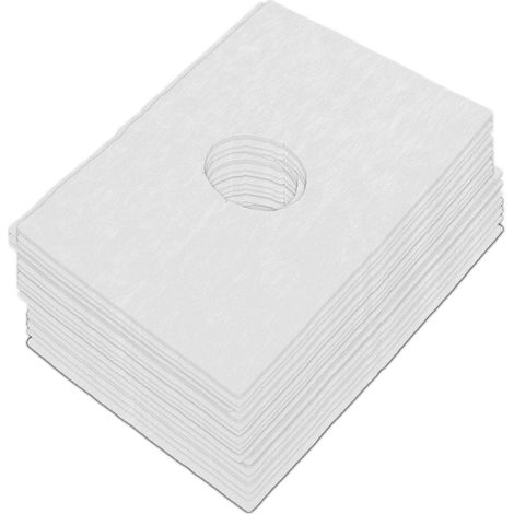 Lot de 200 protège-têtes jetables ronds, housses non tissées pour table de massage, couvre-visage spa et soins esthétiques (1/5)