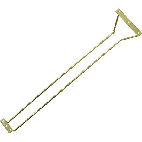 1 Pièce Doré Porte-verres à Vin Sous Meuble, Porte-verres à Pied Suspendu, Support de Verre à Vin, Stemware Rack, 50 cm 1 Rangée (1/5)