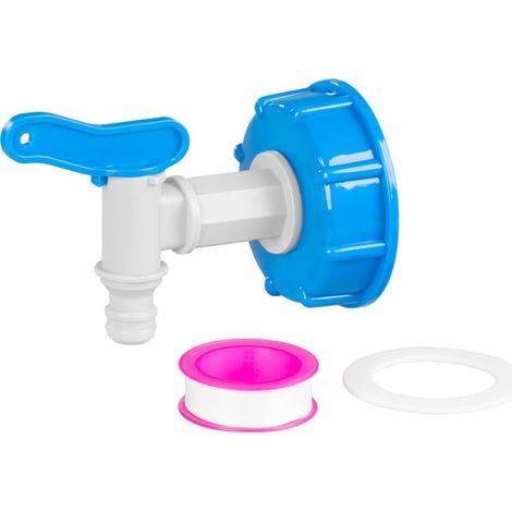 Ventil Strend Pro, Garten, 3/4", 125 mm, mit Reduzierung für IBC-Tank, PVC (1/2)