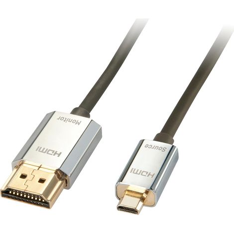 Câble HDMI haute vitesse A/D Lindy Cromo Slim, 3 m, 41678