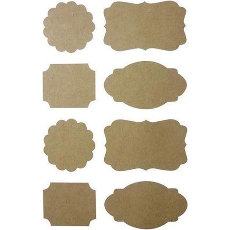 96 stickers kraft baroques