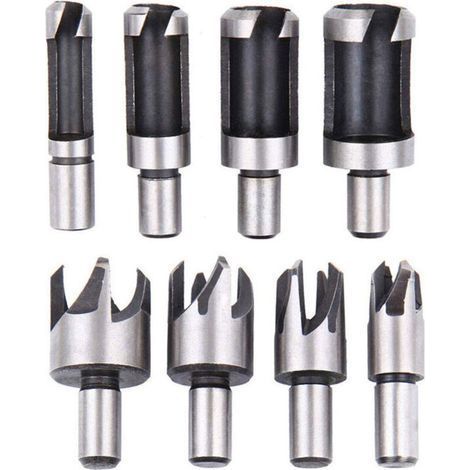 8-teiliges Holzdübelschneider-Set (6 mm/10 mm/13 mm/16 mm), Versailles (1/5)
