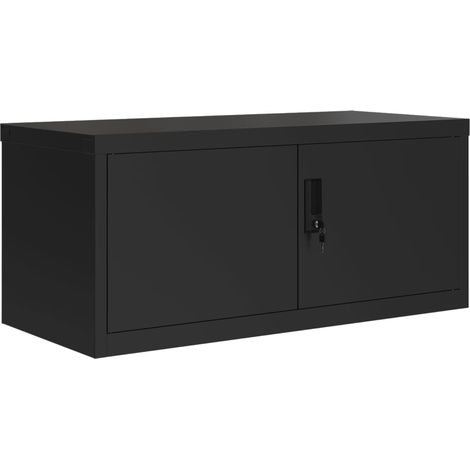 File Cabinet Black 90x40x40 cm Steel vidaXL