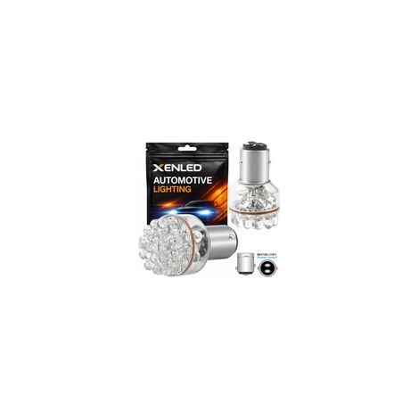 2 x AMPOULES 24 LEDs - P21/5W - 12V 1157 - BAY15D - 21/5W - Blanc pur (1/5)