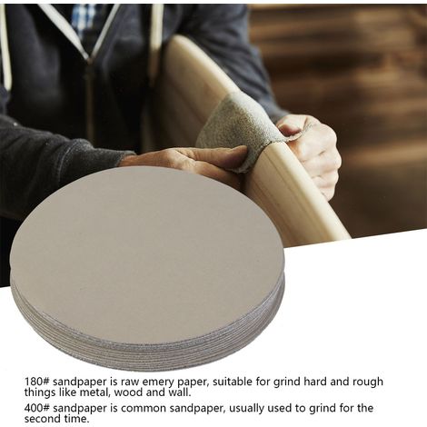 15 pièces de papier de verre rond de 5 pouces, grains 180, 400, 1500, 5000 et 10000 (5000) (1/5)