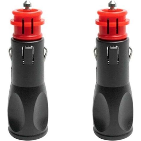 Prise allume cigare male,Adaptateur male allume cigare,Prise Fiche Male Allume Cigare,Fiches pour adaptateurs d'allume-cigare européens 12V - 2PC (1/4)