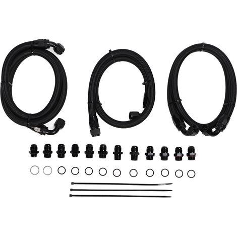 Jeffergarden Lignes de refroidisseur de transmission Kit de tuyau de refroidisseur de transmission en métal robuste pour Duramax Diesel LB7 LLY 6.6L (1/5)