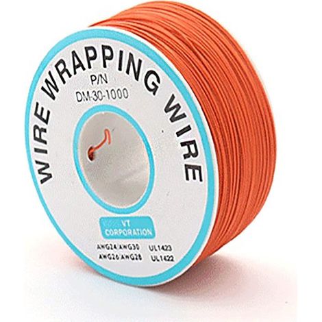 1 bobine câble électrique 30AWG, fil rigide 0,25 mm, cuivre émaillé, 250 m, 11 couleurs, pour bricolage électronique et prototypage (1/4)