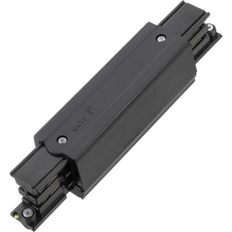 Einspeiser Mitte für 3 Phasenschiene schwarz