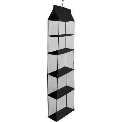 Rangement mural suspendu 5 compartiments – Structure en acier laqué blanc, dimensions 60 x 30 x 15 cm, montage facile sans perçage (1/4)