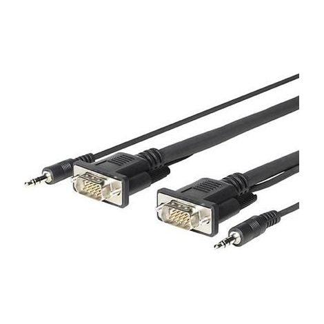 Adattatore cavo Vivolink PROVGAMCS4.6 da 4,6 m VGA (D-Sub) + 3,5 mm nero