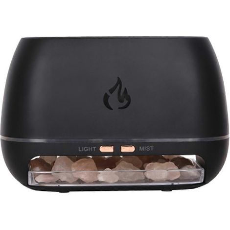 Diffuseur de parfum en forme de pierre, lampe en forme de pierre, humidificateur d'air USB, diffuseur à flamme 3D, diffuseur d'huiles essentielles, désodorisant d'ambiance pour aromathérapie (1/5)