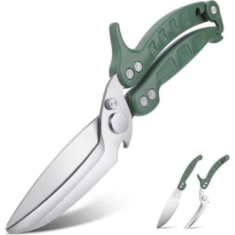 Detachable Poultry Shears, Shark Tooth Kitchen Scissors, Multifunctional Professional Kitchen Scissors (1/5)